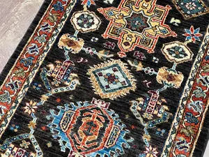 New Black Afghanistan Karajeh Runner