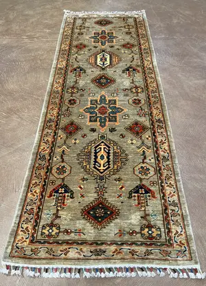 New Tan Afghanistan Karajeh Runner