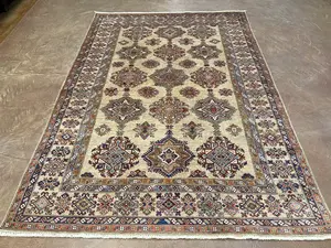 New Ivory Afghanistan Kazak 5'-6"x8'