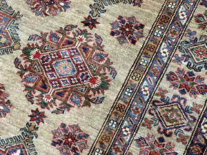 New Ivory Afghanistan Kazak 5'-6"x8'