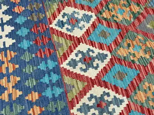 New Multi Afghanistan Kelim 9' X 12'