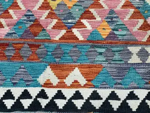 New Multi Afghanistan Kelim 8' X 10'