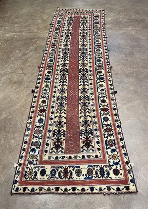 Vintage Rust Persian Luri Gabbeh Runner