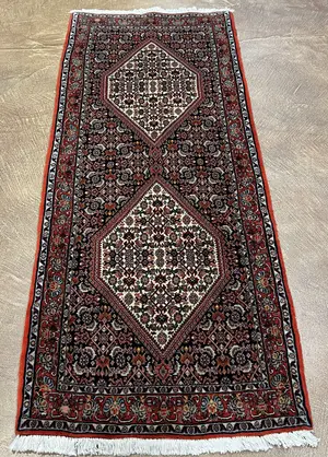 Vintage Navy Persian Bijar 3' X 5'