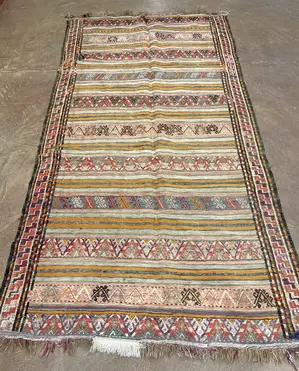 Vintage Multi Afghanistan Sumak Remnant Runner