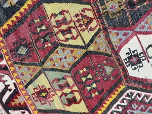 Antique Multi Turkey Kelim Remnant Runner