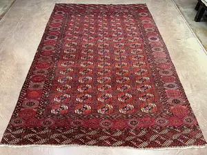 Antique Red Persian Tekke Turkoman 7' X 10'