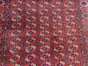 Antique Red Persian Tekke Turkoman 7' X 10'