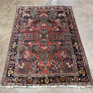 Antique Red Persian Saruk 3' X 5'