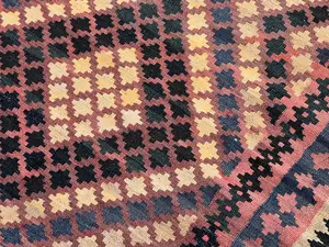 Vintage Gold Afghanistan Maimana Kelim 4' X 6'