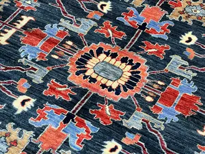 New Navy Afghanistan Modern Sultanabad 8' X 10'