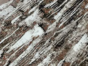 New Brown Afghanistan Abstract Modern 4' X 6'