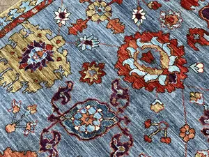 New Grey Afghanistan Oushak 3' X 5'