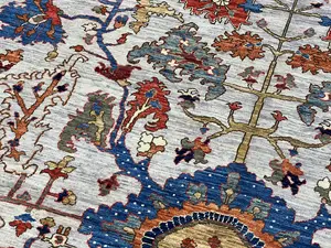 New Grey Afghanistan Modern Tribal 8' X 10'