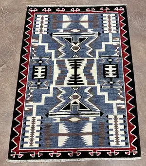 New Blue Afghanistan Navajo 3' X 5'