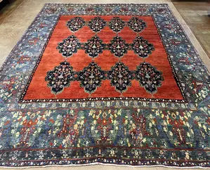 Vintage Red Persian Luri Gabbeh 10' X 14'