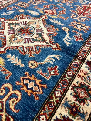 New Blue Afghanistan Kazak 3' X 5'