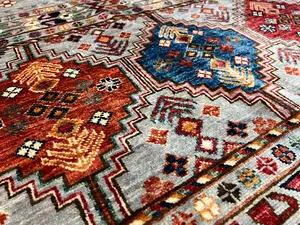 New Grey Afghanistan Khorjin 10' X 14'