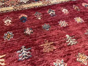 New Red Afghanistan Khorjin 9' X 12'