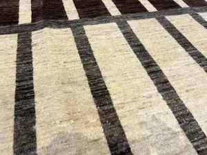 New Tan Afghanistan Gabbeh 9' X 12'