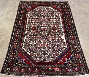 Vintage Ivory Persian Hamadan 3' X 5'