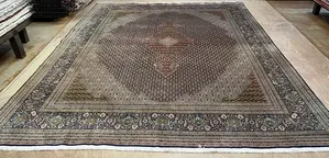 New Navy Persian Tabriz Mahi 10' X 14'