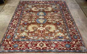 New Orange Afghanistan Modern Mahal 8' X 10'