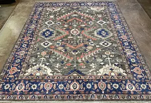 New Grey Afghanistan Modern Tribal 8' X 10'