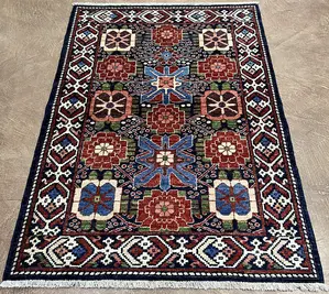 New Navy Afghanistan Modern Tribal 3' X 5'