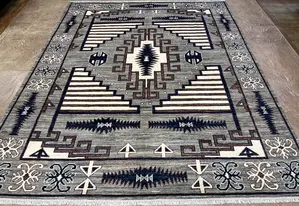 New Grey Afghanistan Oushak Navajo 8' X 10'
