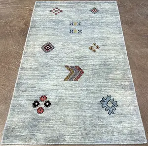 New Grey Afghanistan Gabbeh 3' X 5'