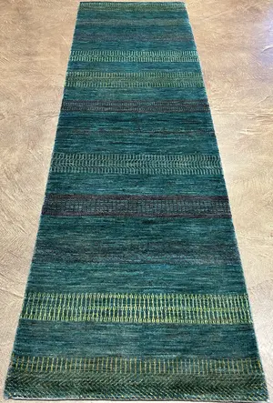 New Green Afghanistan Gabbeh Runner