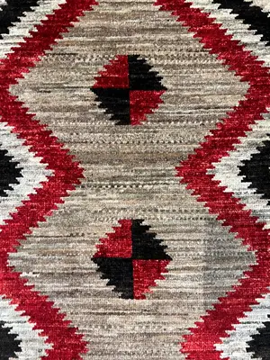 New Grey Afghanistan Navajo Runner