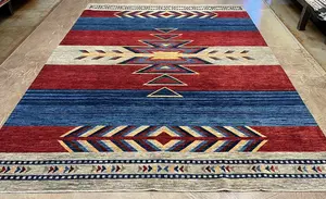 New Red Afghanistan Navajo 9' X 12'