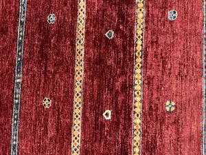 New Red Afghanistan Navajo Khorjin 10' X 14'