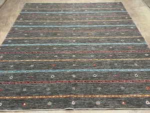 New Grey Afghanistan Navajo Khorjin 8' X 10'