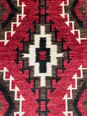 New Red Afghanistan Navajo Runner