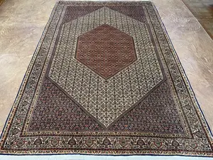 Vintage Navy Persian Bijar 7' X 10'