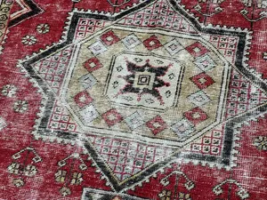 Vintage Red Turkey Turkish 4' X 6'