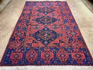 Vintage Red Caucasian Sumak 7' X 10'