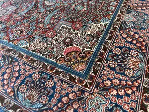 Vintage Red Turkey Silk Hereke 2'-6"x4'