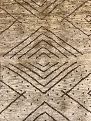 New Beige Nepal Modern Tribal 8' X 10'