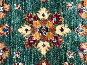 New Green Afghanistan Sultanabad Octagon Round