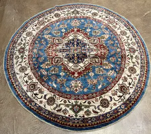 New Blue Afghanistan Kazak Round Round