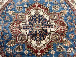 New Blue Afghanistan Kazak Round Round