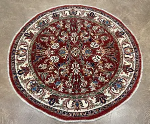 New Red Afghanistan Sultanabad Round Round