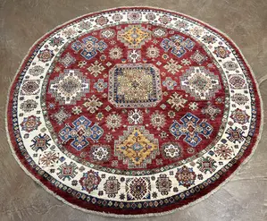 New Red Afghanistan Kazak Round Round