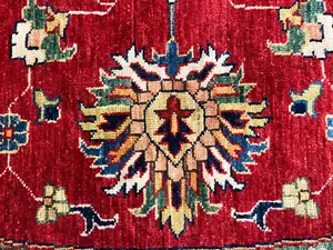 New Red Afghanistan Kazak Round Round