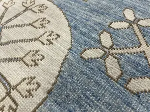 New Blue Afghanistan Khotan 4' X 6'