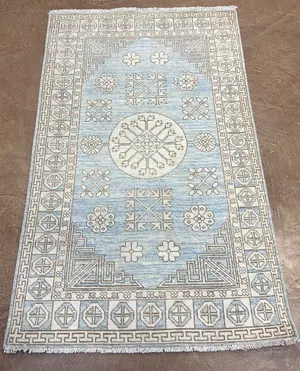 New Blue Afghanistan Khotan 3' X 5'